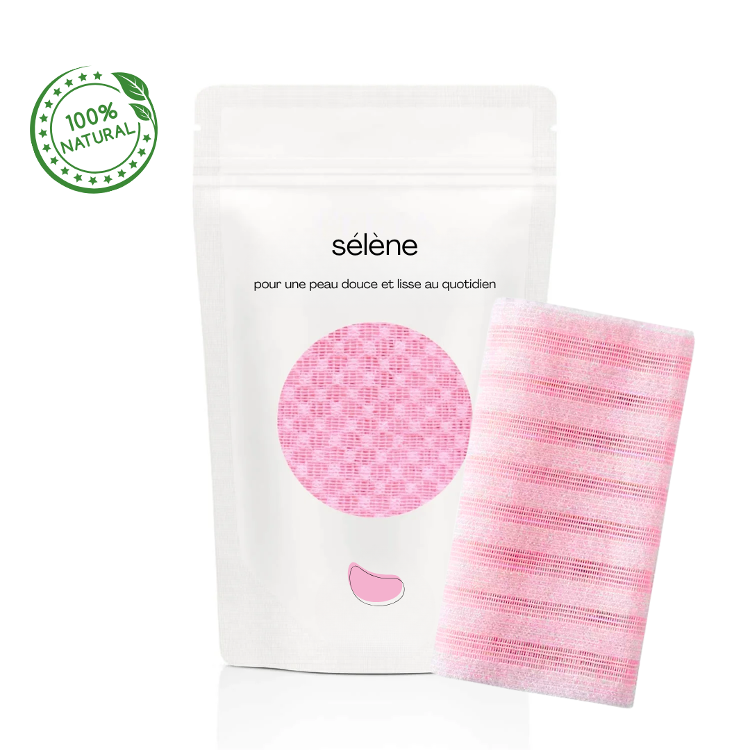 SERVIETTE DE DOUCHE EXFOLIANTE SÉLÈNE