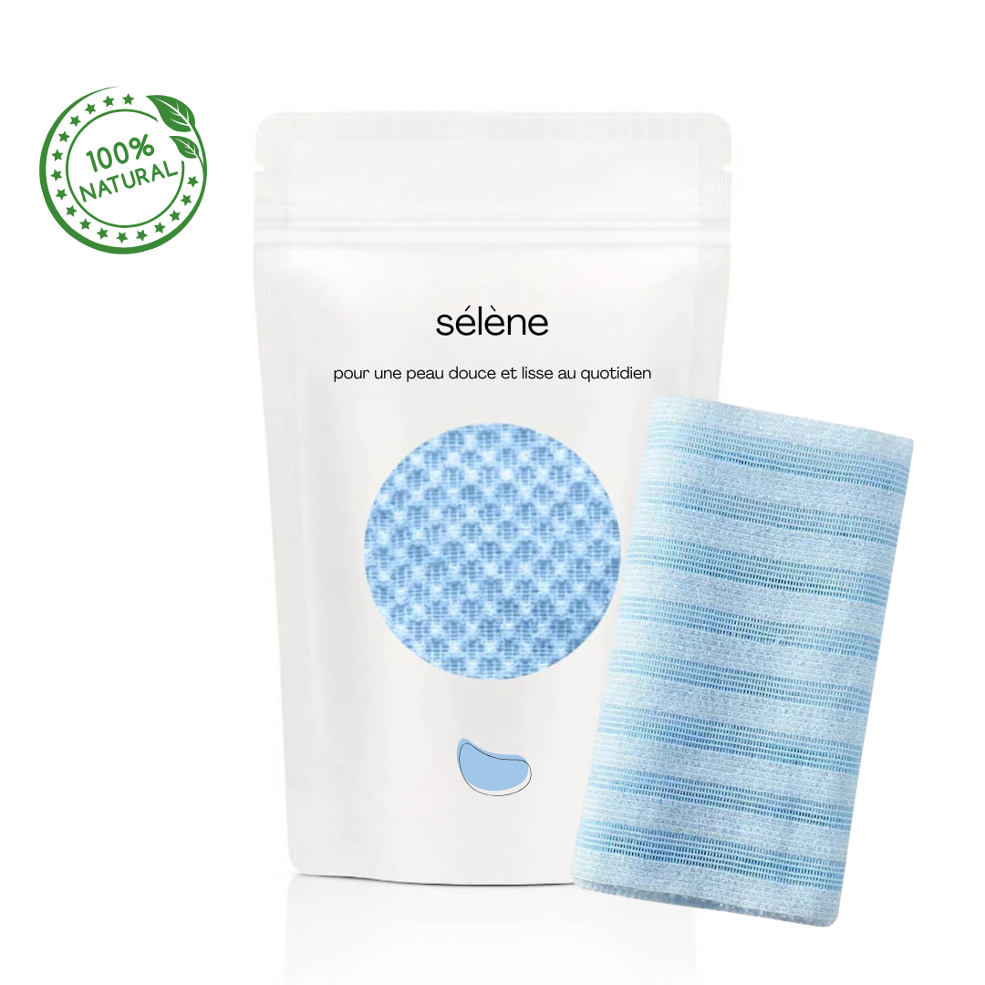 SERVIETTE DE DOUCHE EXFOLIANTE SÉLÈNE